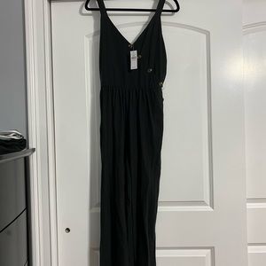 American Eagle Black Jumpsuit Large Long NWT